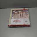 128 Ornament Storage Box, Adjustable Dividers, Stackable Holiday Ornament Organizer with Lid, Durable Fabric Bin for Christmas Decorations, Reinforced Handles, Dustproof & Space-Saving Design (White)