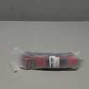 AirTag Dog Collar, 2" Wide Waterproof Military Tactical Dog Collar with AirTag Holder, Leather Handle and Metal Buckle, Reflective, Padded, Heavy Duty Nylon Dog Collars for Medium Dogs(Red, M) (Neck Girth: 14.2-18.5)