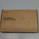 Lamicall Gooseneck Phone Holder for Bed - [Upgraded Stable Clip] for Desk, Headboard, Bed, Bedside, Table, Flexible Gooseneck Long Arm Stand, Overhead Cell Phone Clamp Mount, Gift for All 4-7 Device (black)