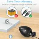 Rechargeable Milk Frother Handheld, Travel Portable Frother Wand for Coffee, USB C Electric Whisk with Stand & Case, Waterproof Hand Drink Mixer for Lattes, Cappuccino, Matcha, Egg (Black)