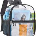 USPECLARE Clear Backpack for Stadium Approved 12×6×12, Water proof Clear Bag for Stadium Events and Concert Work Sport Event