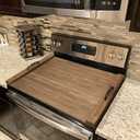 GASHELL Noodle Board Stove Cover with Handles, Multiple Stove Top Cover Board for Electric/Gas Stove Top(Retro Brown), 29.5"L x 22"W