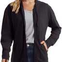 Hanes Women’s Slub Knit Full-Zip Hoodie, Textured Cotton Zip-Up T-Shirt Hoodie for Women, XL