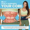 Everyday Medical Umbilical Hernia Belt for Men - Abdominal Binder Post Surgery, Hernia Support for Women with Compression Pad, Abdominal Compression Garment for Incisional, Epigastric, & Ventral - S/M