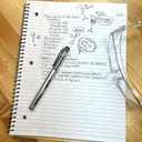 4 x Wide Ruled Wirebound Spiral Notebook, Includes Doodle Prompts to Keep Focus, Spark Creativity/Imagination, Relieve Stress, 10.5" x 8", 50 Sheets/100 Pages