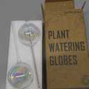 2 Pcs Iridescent Self Watering Globes, Glass Rainbow Plant Watering Globes, Self Watering Planter Insert, Automatic Plant Waterer Indoor, Plant Watering Devices, Plant Water Globes, Watering Bulb (Medium)
