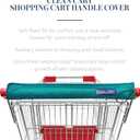 Clean Cart Secure Shopping Cart Handle Cover, Bright Colors, 3-Pack