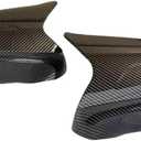 1 Pair Carbon Fiber Color Rearview Mirror Cover Caps Trim DecorationFor Lexus IS IS250 IS350 2006 2007 2008 2009 2010 2011 2012 (Not Replacement)