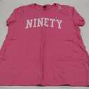 Ninety Minimalist 90th Birthday Design 90-Year-Old T-Shirt Large Pink