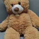 HollyHOME Big Teddy Bear Large Teddy Bear Stuffed Animal Birthday Valentines Day Plush for Kids and Girlfriend 36 inch Tan