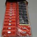 48 pcs Magnetic Modular Wrench Organizers for Tool Drawers - Wrench Rack with Metric&SAE Labels, Perfect Tool Storage Holder with Magnet. Gift for father, brother and boyfriend (Red with magnets)