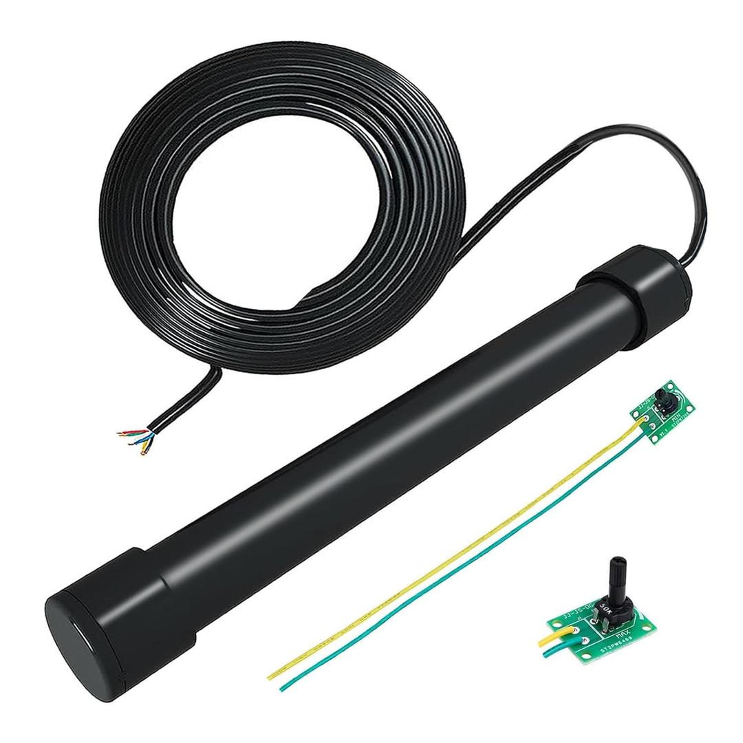 Vehicle Exit Sensor Kit for Ghost Controls, Driveway Sensor Vehicle Door Opening Systems, Automatic Gate Exit Sensor with 50 ft, Five Wire Universally