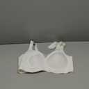 Vertvie Wireless Bras for Women No Underwire Supportive Mesh Crossover Bra Seamless Push Up Full Coverage Everyday Bralettes (X-Large, White)