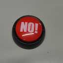 NO Button Desktop Sound Toy Great for All Ages Fun Stress Reliever, Party Games Tools Holiday Supplies Board Games Toy Gift (Red)