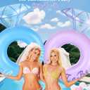 HeySplash Pool Floats, Inflatable Pool Float, Large Floatie for Bachelorette Party, Swim Tube River Lake Beach Bride Wedding Decor Fun Toy Raft Adults