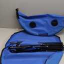 Pop Up Picnic Table Portable Folding Beach Table with Cupholders and Carry Bag, Large 28 x 28x 24 Blue