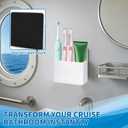 Magnetic Toothbrush Holder for Cruise Ships, Wall-Mounted Bathroom Organizer, Compact Travel Accessories, Cruise Essentials 2025&2026
