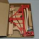 Wooden Train Bridges, Crossing Track Bridge, Wooden Train Track Accessories, Wood Train Tracks, Train Tracks Compatible with All Major Brands, Wood Toys for Girls & Boys