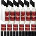 88 Pcs 25 oz Christmas Plastic Wine Bottles Set with Label Stickers Airtight 750ml Empty Liquor Bottles with Lid Set for Party Supplies Decoration
