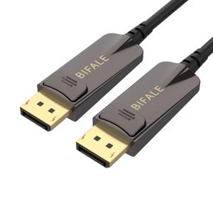 BIFALE DP Fiber Optic Cable 33ft, 8K Fiber Displayport Cable Support HBR3, DSC 1.2, HDR10, 32.4Gbps, 8K@60Hz, 4K@144Hz, Thin and Slim Fiber DP1.4 Cable (DP Fiber-33Feet)