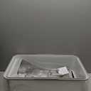 Stainless Steel Litter Box | XXL Deepened 8" Design Enclosed Box with Lid for Big Cats | High Sided, Anti-Urine Leakage | Non-Stick Bottom & Includes Litter Mat & Metal Scoop (Silver Gray)