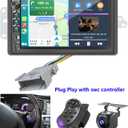 Car Radio Stereo for Chevy Silverado SSR Tahoe Suburban GMC Sierra Yukon Cadillac Escalade 2003-2006 /Colorado 2004-2012/CarPlay Android Auto GPS Navi WiFi, Backup Camera, Physical Button Knob SWC