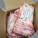 TaoBary 80 Pack Christian Pocket Tissues for Wedding Guests Scripture Floral Pocket Tissues Travel Packs Inspirational Bible Verse 3 Ply Soft Facial Napkin for Wedding Travelling Ceremony Supplies
