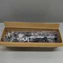 Anndason Double Shower Curtain Rod 28 to 75 Inches Elegant Double Shower Rod Adjustable Wall Mounted Double Shower Curtain Pole for Bathroom (Black, 28 to 75")