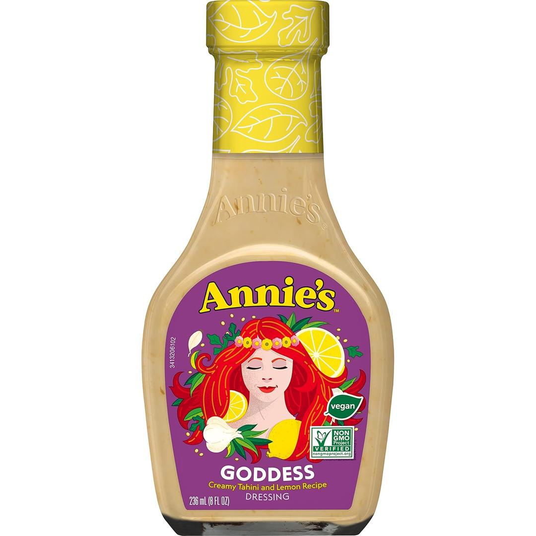2 x Annie's Goddess Salad Dressing, Vegan, Non-GMO, 8 fl oz (EXP 02/26/26)