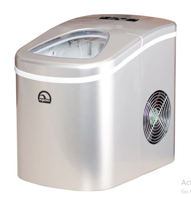 Portable Compact Electric Ice Maker by Igloo Silver Model ICE108