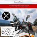 TUSK Olympus Small Tank Bag 4.5L, YKK Zippers, Clear Map/Phone Pocket & Cable Port, Rain Cover, Reflective Logos Universal Mount for Adventure & Dual Sport Bikes
