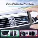 TechMatte MagGrip Car Vent Mount, Magnetic Air Vent Smartphone Holder for iPhone 17 16 15 14 13 12 Series