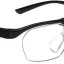 OKH Magnifying Glasses, 160% Magnification, Flip Up Down Lens, Hands-Free Magnifier Eyeglasses for Close Work, Reading, Sewing, Craft, Jewelry Making, Hobby, Painting (Black)