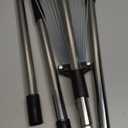 Garden Rake for Leaves,Heavy Duty Metal Adjustable Leaf Rake for Lawns,Long Handle 33"-69" with Expandable Head 8"-15",Garden Tools for Yard Lawn Shrub Garden Beds