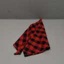 Christmas Dog Bandana - M/L Dog Plaid Printing for Parties, Outdoor, Adjustable (Red Black Plaid)