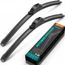 AUTOBOO PLUS 26" + 16" All-Season Windshield Wiper Blades (Pack of 2), Premium OEM-Quality, Rust-Resistant Rubber Encased Design, Streak-Free, Quiet, Smooth & Long-Lasting Performance