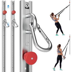 Adjustable Resistance Band Wall Mount System,Home Gym Dedicated Resistance Band Wall Anchor,for Strength Training, Physical Therapy & Rehab Training