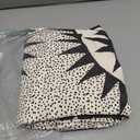 Soleil 3-Piece Quilt Set by Jungalow - Lightweight Coverlet Set, Quilted Bedding Set with Shams, All Seasons, Full Queen Size, Black/Cream