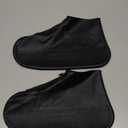 Waterproof Rain Shoe Covers, Silicone Overshoes with Zipper Non-slip Galoshes for Men and Women (XL(Women 11-13,Men 9.5-13), Black)