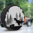 Spare Tire Cover for RV Trailer,Dinosaur Waterproof Sun Leather Wheel Cover,Camper Spare Tire Covers Fit for Jeep Travel Trailer SUV Truck Accessories (16 in for Diameter 29 - 31),F-5