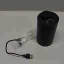 Waterless Essential Oil Diffuser, Rechargeable Scent Diffusers with 3 Mist Levels & Timers, Portable Aromatherapy Diffuser for Home Car Room Studio Office, Black Metal