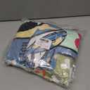 French Bulldog Gifts for Girls Throw Blanket, Soft Cozy Fuzzy Flannel Blanket with Cute Frenchie Dog Print and Paw Design, Gift for Girls Teens Kids Dog Lovers Friends (50" x 60")