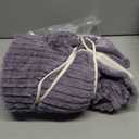 Heated Blanket Electric Throw 50"x60" Heating Blanket 450gsm Ribbed Flannel Sherpa Ultra-soft with 5 Heating Levels and 4 Hour Auto Off, ETL & FCC Certified Electric Blanket, Great Winter Gift, Purple