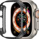 iteeology Compatible with Apple Watch Ultra 3 Case 49mm, Genuine Slim Aramid Carbon Fiber Case for iWatch Ultra 2 Ultra Matte Black