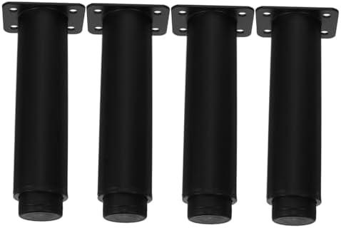 HOMSFOU 4pcs Heavy Duty Metal Bed Frame Legs Adjustable Rv Table Leg Levelers for Furniture