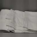 RYB HOME Linen Sheer Curtains for Living Room Textured Semi Sheer Curtains Large Window Treatment for Bedroom Patio Door, White, 52 inch Width x 108 inch Length, 2 Panels