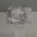 Crtiin 6 Pcs 4 x 6 Inch Acrylic Slanted Sign Holder with Business Card Holders Clear Display Stand Flyer Stand with Gift Card Holder for Office Table Advertisement Brochure