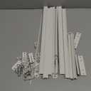 Curtain Track Ceiling Mount Curtain Rail Ceiling Curtain Track or Wall 9 FT Room Divider Curtain Track White with Hooks Suitable for Living Room Bedroom Bathroom (6-9 ft (72-108 in))