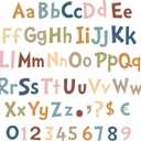 Tenare 268 Pcs 5 Inch Colorful Bulletin Board Letters Combo Set, Chalkboard Alphabet Letters Numbers, Cutouts Number Pack(Advance Color)