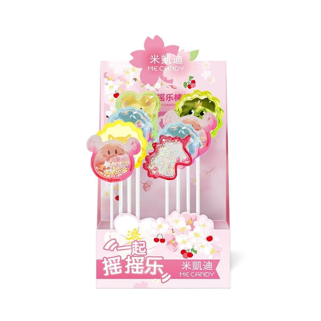Candy Master 5D Lollipop- Individually Wrapped Lollipops that Shines,Sounds & Surprises,Handcrafted in Fruity Flavors,Perfect for Easter Party Favors&Christmas,0 Fat&Guilt-free(2 packs, Magic Animal), Exp Date Jul 02 2027 